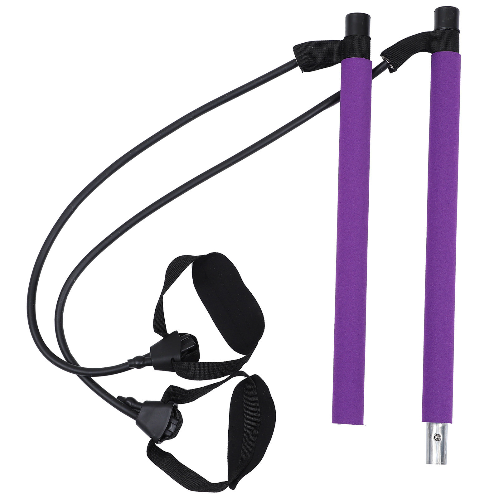 Pilates Yoga Barı - Verstellbare Pilates-Stange aus Metall und ABS,