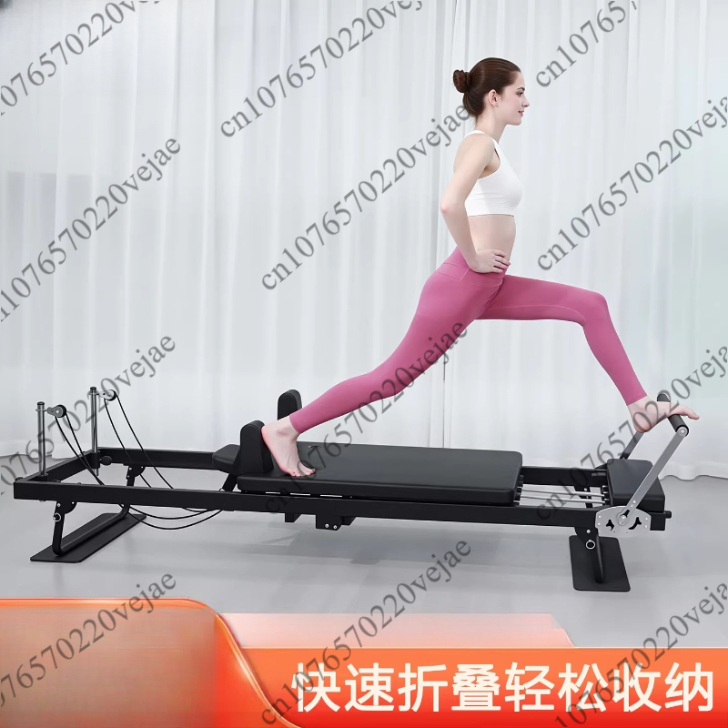 Pilates Yoga Weight Loss - Großes klappbares Pilates-Reformer-Gerät: Core-Yoga-Bett für Zuhause,