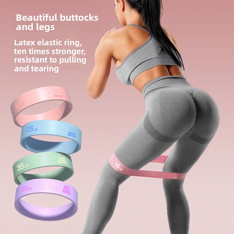 Pilates And Yoga Difference - 15LB-50LB Yoga-Elastikring, verschiedene Stärken, elastisches Yoga-Band,