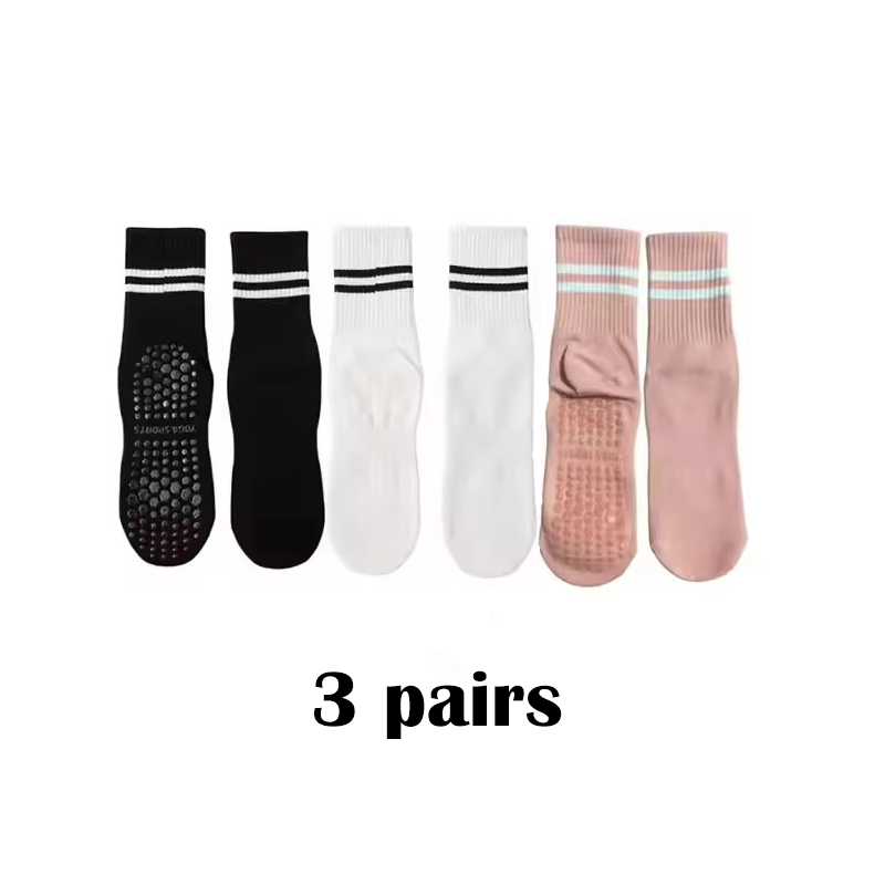 Pilates Yoga Barı - 3 paar Weibliche Pilates Indoor Anti