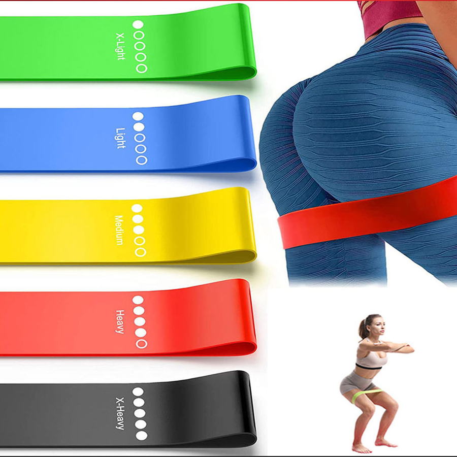 Pilates Yoga Board - Verschiedene Widerstandsbänder Yoga-Band Fitness-Übungsbänder Hüft-Spannungsbänder Bein-Trainingsbänder