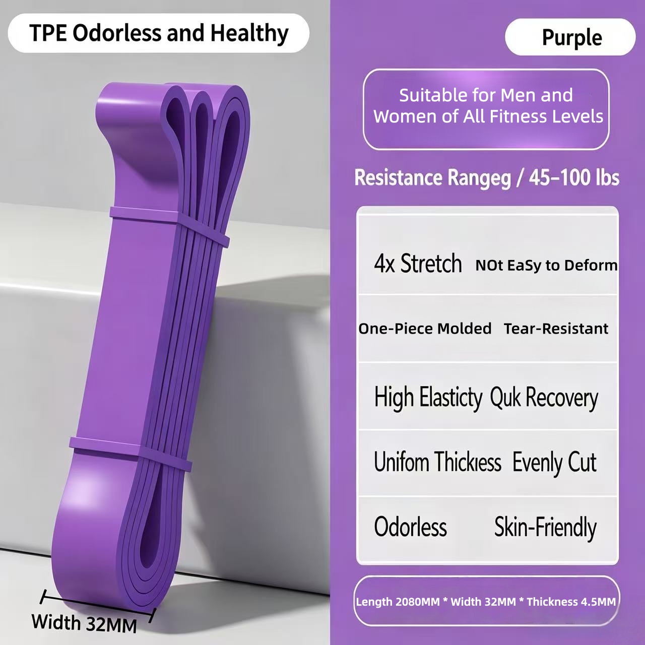 TPE-Widerstandsbänder 6 Stufen – Pilates And Yoga Difference Bewertung und Preis