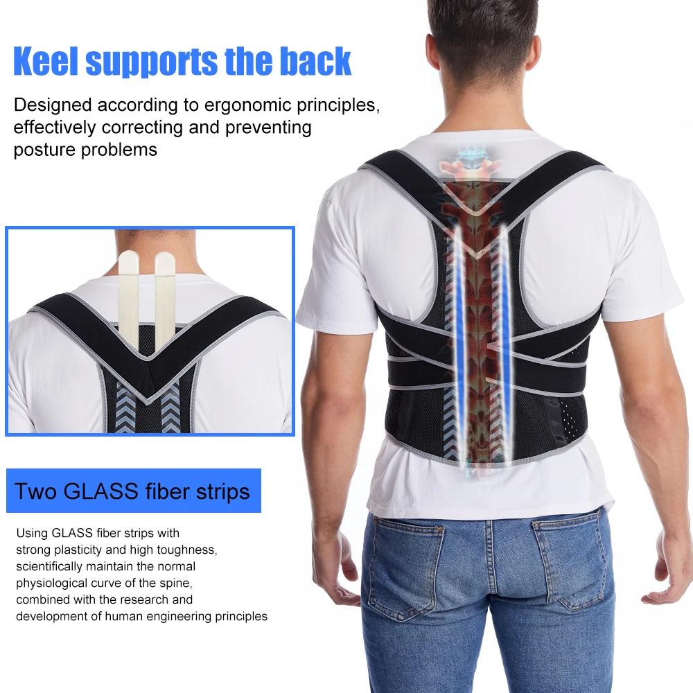 Einstellbare Gerade Zurück Sch – Posture Pole Corrector Bewertung und Preis
