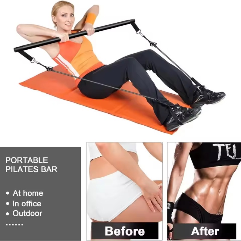 Pilates-Bar-Set mit Widerstand – Pilates Yoga Barı Bewertung und Preis