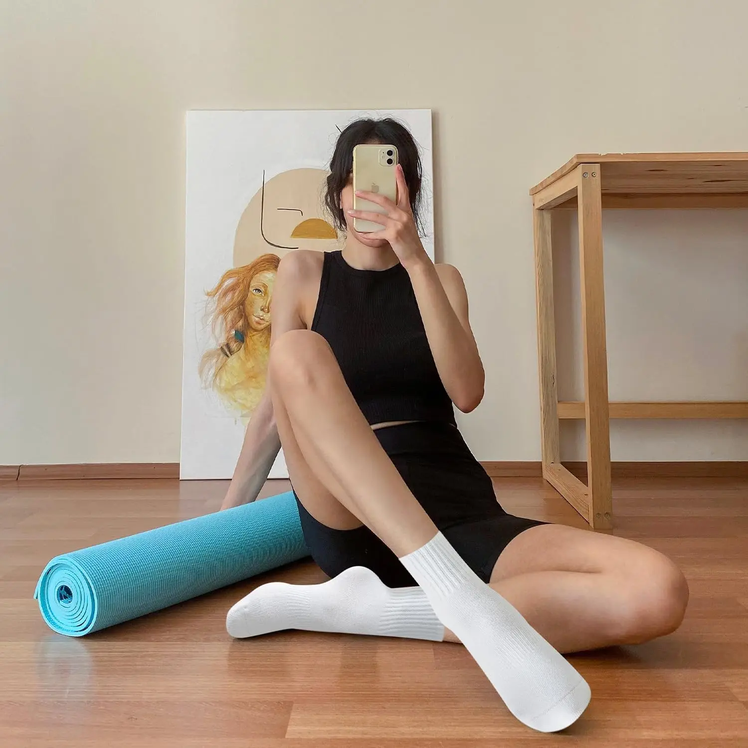 4 Paar Damen-Yoga-Socken, einf – Pilates With Yoga Bewertung und Preis